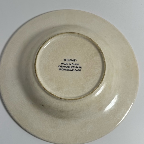 Disney Direct Abstract Design Characters Soup Rim Bowls Plate Mickey Vintage - Picture 7 of 7